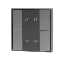 Кнопочная панель 4-х кл. (1 группа), пластиковый корпус, серый DA-SW-S4-PG